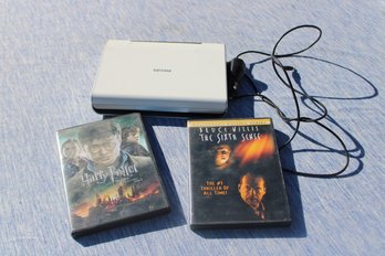 Philips Portable Dvd Player & 2 Dvd's