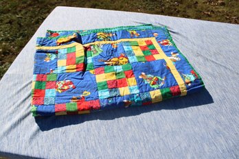 Childs Multi Colored Quilt Blanket -