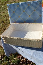 Wicker Basket & Fabric Memory Board