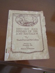 History And Ryhmes Of The Lost Battalion