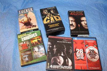 ASSORTMENT OF DVD'S & VHS TAPES