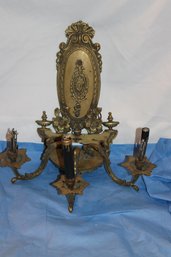 ORNATE BRASS SCONCE - BAROQUE STYLE
