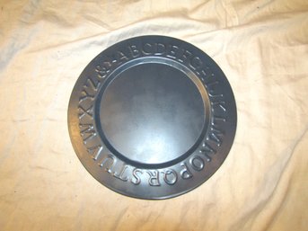 METAL  ALPHABET PLATE