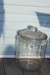 LARGE GLASS CANISTER