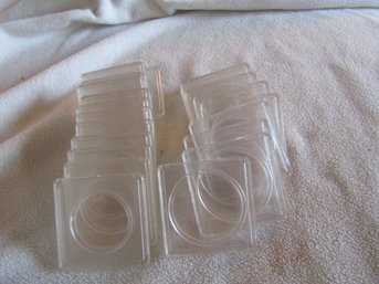 21 Plastic 2 Piece Coin Holders