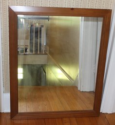 WOOD FRAMED WALL MIRROR