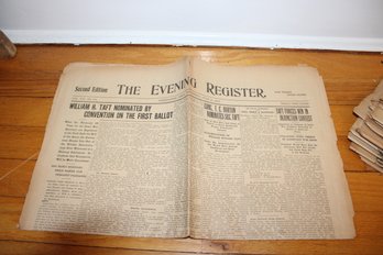 Collection Of 1908 Evening Register Newspapers