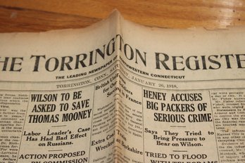 Collection Of 1918 Torrington Register Newspapers