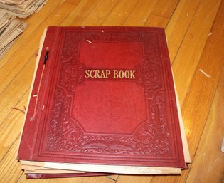 Antique Scrapbook Full Of Various Receipts