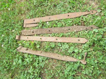 VINTAGE BARN DOOR HINGES  STRAPS