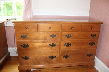 Ethan Allen 8 Drawer Lowboy Dresser