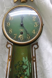 GREEN GILBERT BANJO WALL CLOCK