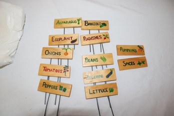 Vegatable Garden Name Tags