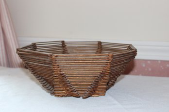 Basket Made Of Popscicle Sticks