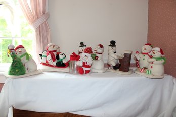 Collection Of Stuffed Plush Christmas Decor Musical