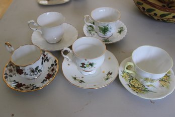 Collection Of Tea Cups And Saucers