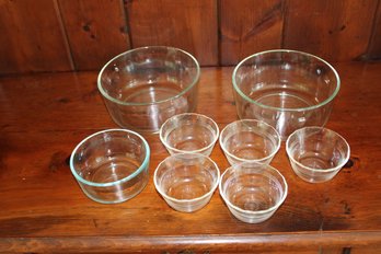 Collection Of Pyrex Glass Bowls