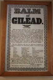 Balm Of Gilead Framed Ad