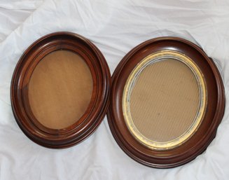 Vintage Wood Oval Frames