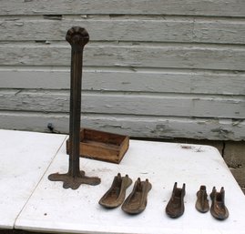 Cobbler Shoe Anvil And Cast Iron Shoes