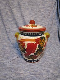 Hand Painted Nonni Biscuit Jar