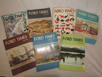 Collection Of Vintage 1950's Ford Times Magazines