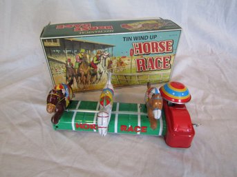 Tin Wind Up Horse Race - Schylling