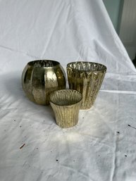 3 Motive Metal Candle Holders