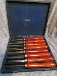 8 Piece Vintage  Craftsman Professional Lathe Chisel Set