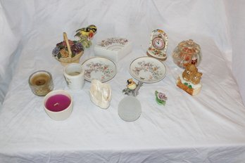 Assortment Of Small Mini Knick Knacks Candle Holders