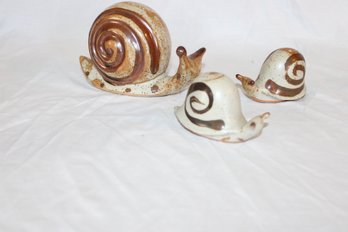 Ceramic Snails - Bank & Shakers