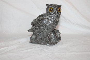 Carved Soapstone Owl Figure - A Wolf Original - Canada