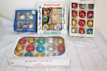 Vintage Glass Ball Christmas Tree Ornaments