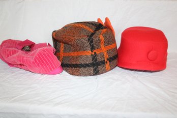 3 Vintage Women Hats