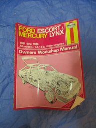 1981-88 FORD ESCORT MERCURY LYNX WORKSHOP MANUAL