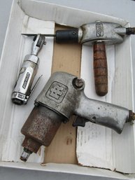 AIR TOOL LOT - MALL, BLUE POINT- RATCHET WRENCH, IMPACTOR