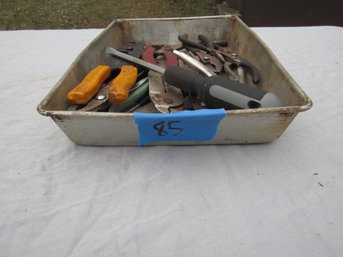 WIRE CUTTERS, PLIERS, WRENCH LOT
