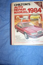 CHILTONS 1984 AUTO REPAIR MANUAL