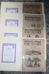 4 Harpers Weekly Newspapers 1863 - Civil War News