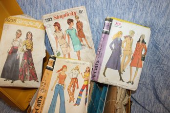 Assortment Of Vintage Sewing Patterns