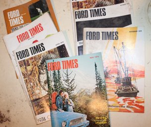 Assortment Of Vintage Ford Times Magazines