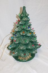 Vintage Ceramic Christmas Tree With Base