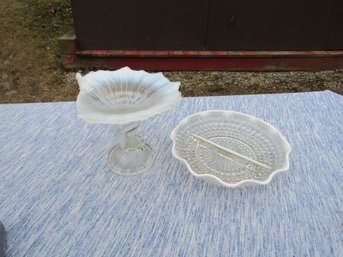 FROSTED GLASS BOWL DISH LOT