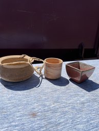 Small Ceramic Planter Bowl Lot