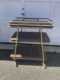 Vintage Metal Wheeled Cart