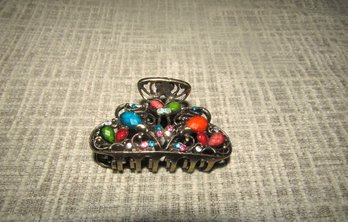 METAL & RHINESTONE HAIR CLIP