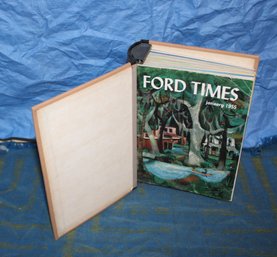 Full Year 1955 Ford Times Magazines In Binder