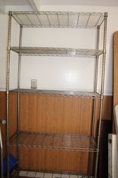 METAL STORAGE RACK 73' X 35'