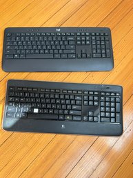 2 COMPUTER KEYBOARDS