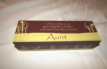 'AUNT' MEMORY TRINKET BOX